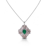 Emerald Blossom Pendant